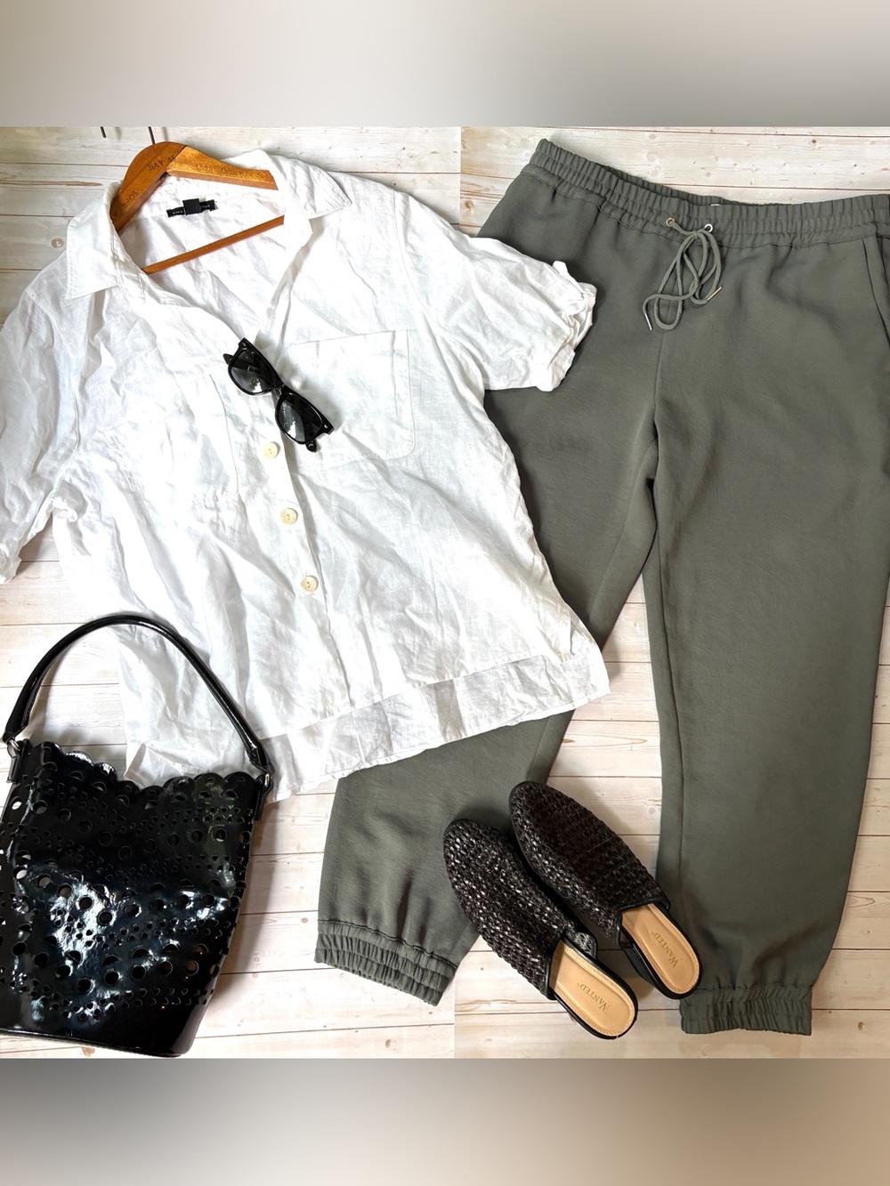 Wilfred stretch waist drapey cuffed pants